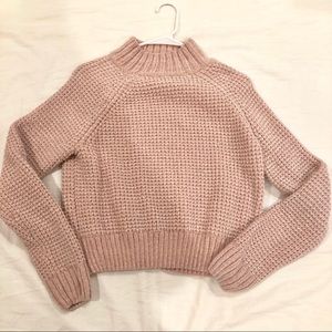 Baby pink turtle neck sweater